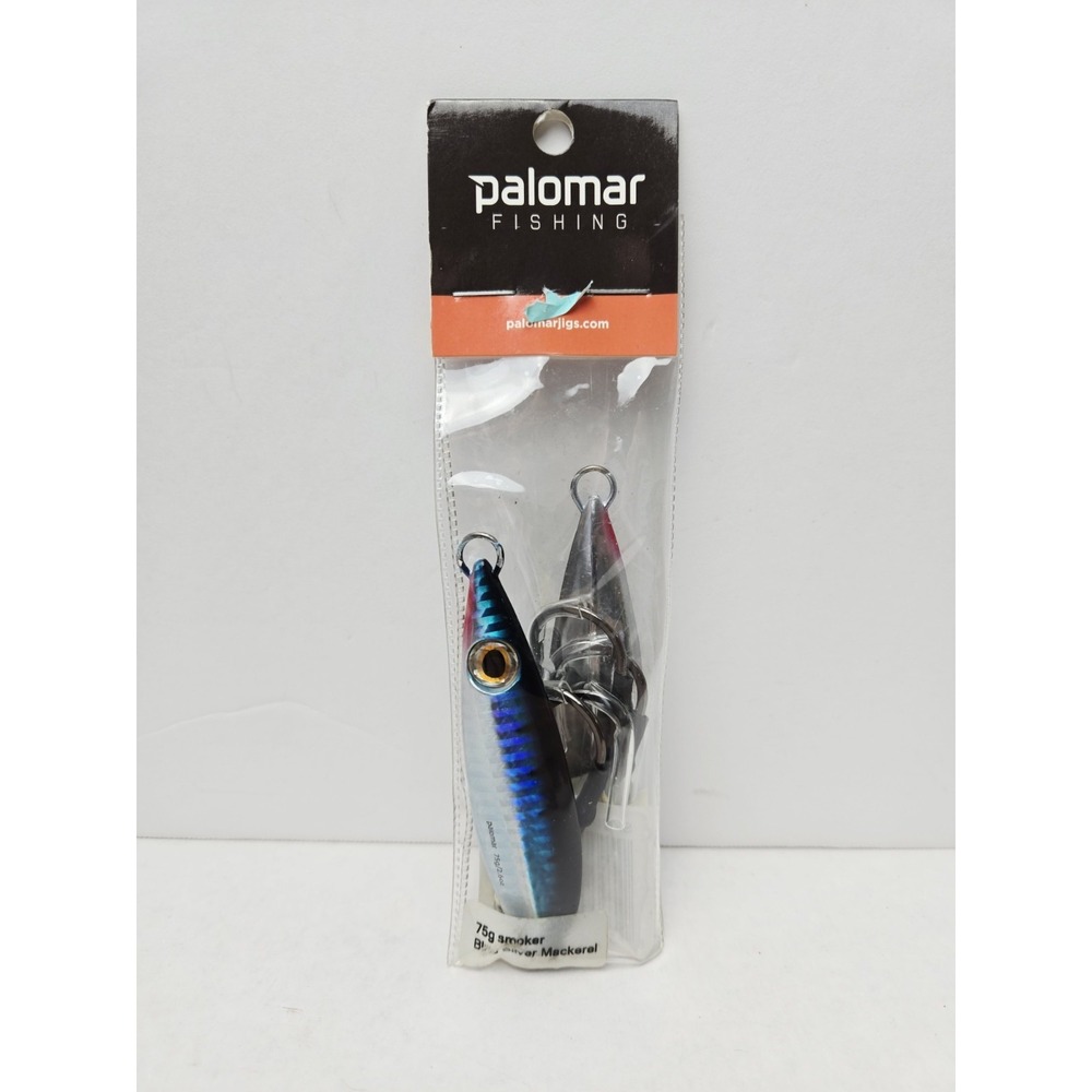 Palomar Fishing lure pair‎ Mackerel 75g smoker blue silver